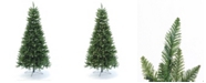 Perfect Holiday 9' Pre-Lit Slim Christmas Tree with Warm White LED Lights